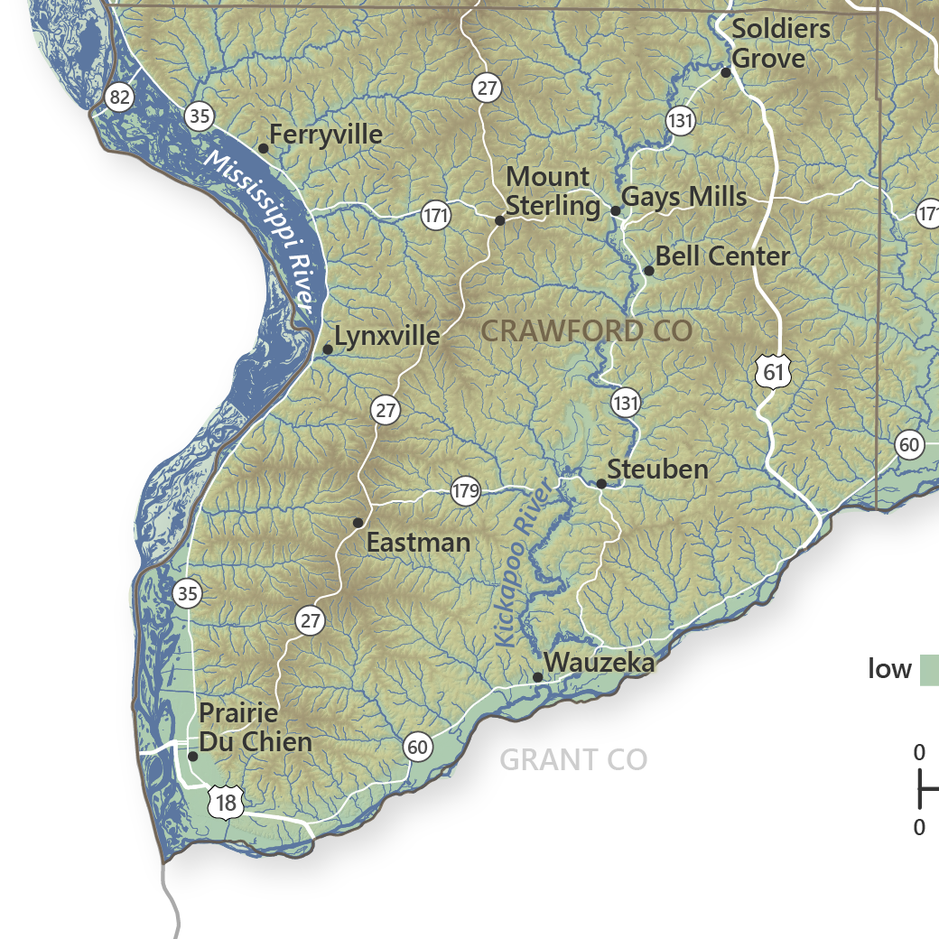 Wisconsin geology map